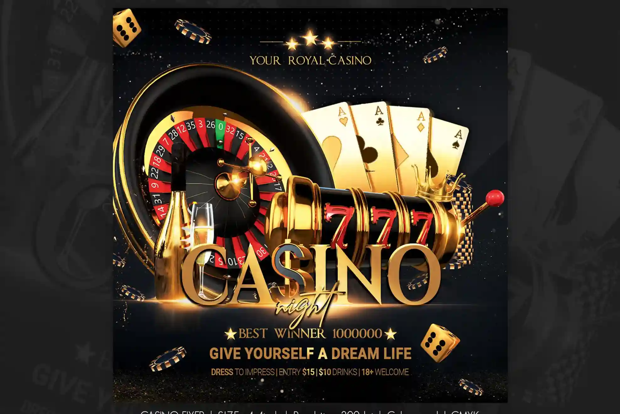 casino brochure flyer template slot flyer (2)